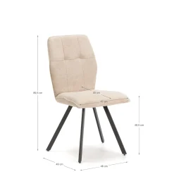 Eetkamerstoel Mery Beige - Giga Meubel