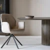 Eetkamerstoel met Armleuning Marouan Beige - Giga Living