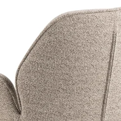 Eetkamerstoel met Armleuning Marouan Bouclé Beige - Giga Living