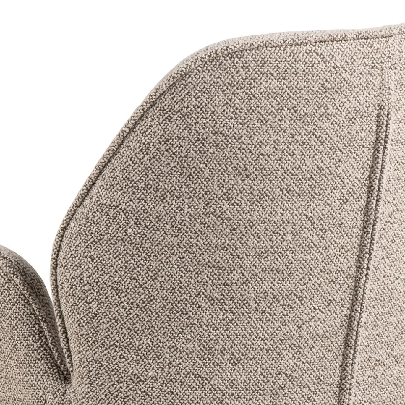 Eetkamerstoel met Armleuning Marouan Bouclé Beige - Giga Living