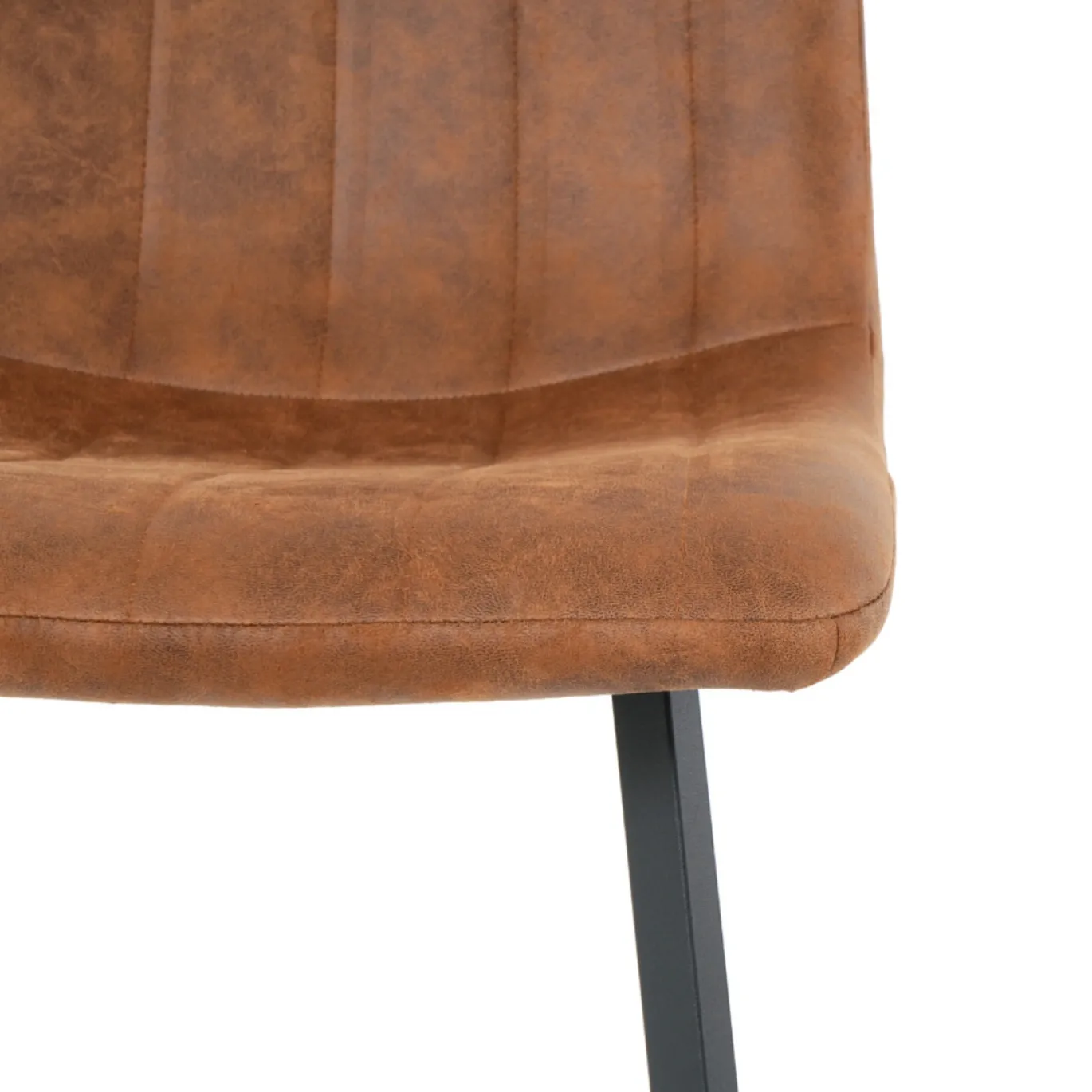 Eetkamerstoel Minsk Microleder Cognac - Giga Meubel