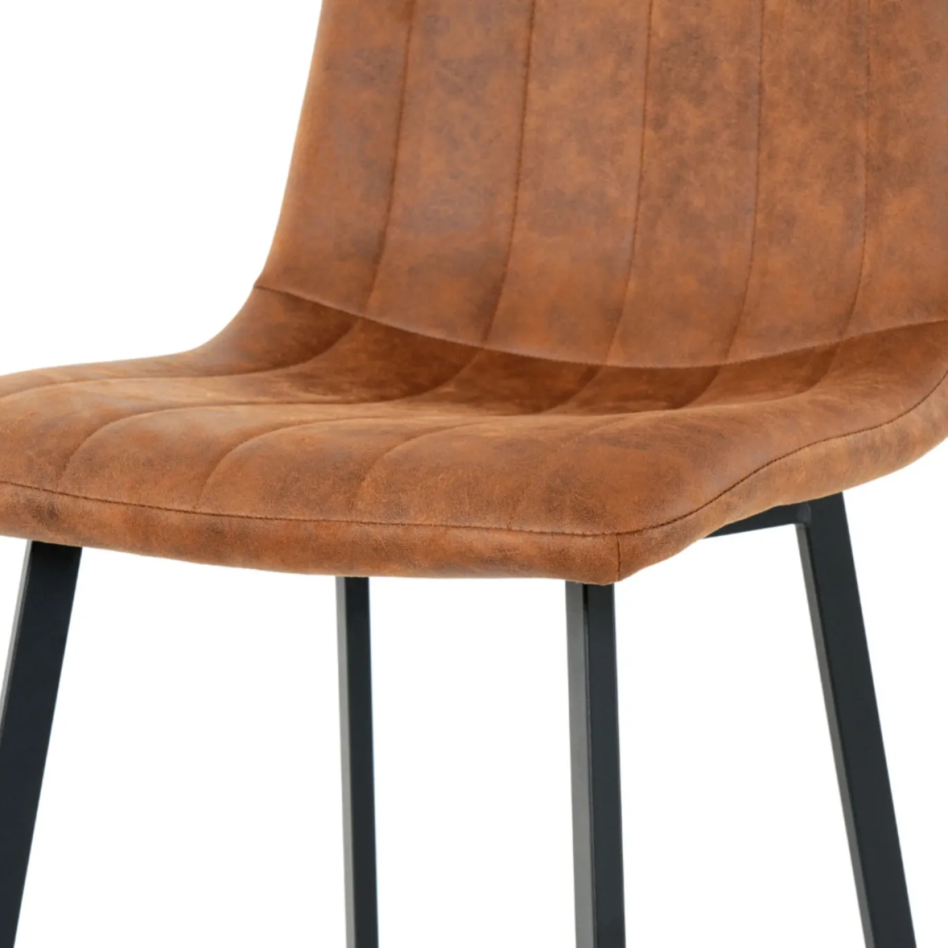 Eetkamerstoel Minsk Microleder Cognac - Giga Meubel