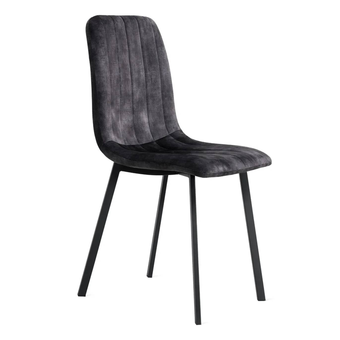 Eetkamerstoel Minsk Velvet Antraciet - Giga Meubel