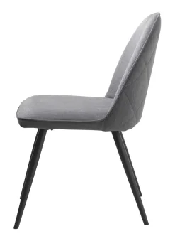 Eetkamerstoel Minto Grijs Fabric - Giga Living