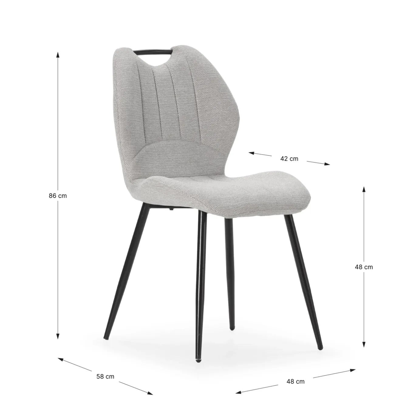 Eetkamerstoel Muli Beige - Giga Meubel