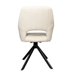 Eetkamerstoel Nola Beige Draaibaar - Giga Meubel