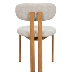 Eetkamerstoel Noor Beige/Naturel - Giga Meubel