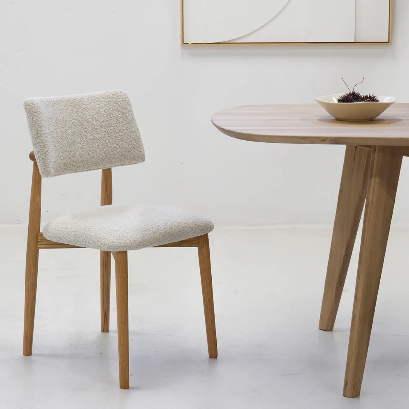 Eetkamerstoel Nova Beige Eiken - Giga Meubel