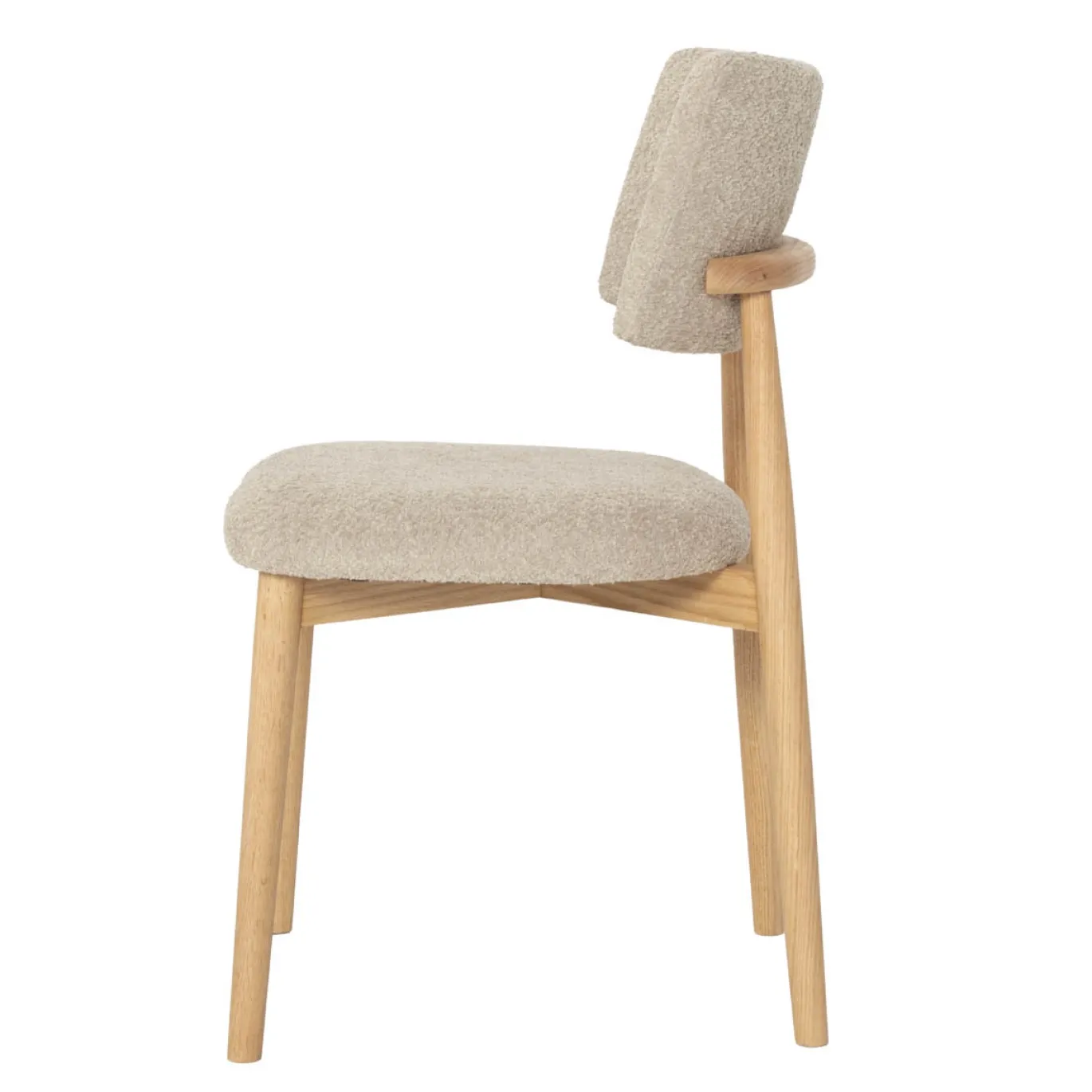 Eetkamerstoel Nova Taupe Eiken - Giga Meubel