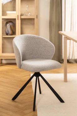 Eetkamerstoel Orrisdale Monza Beige Draaibaar - Giga Living