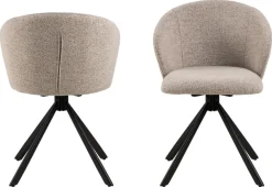Eetkamerstoel Orrisdale Monza Beige Draaibaar - Giga Living
