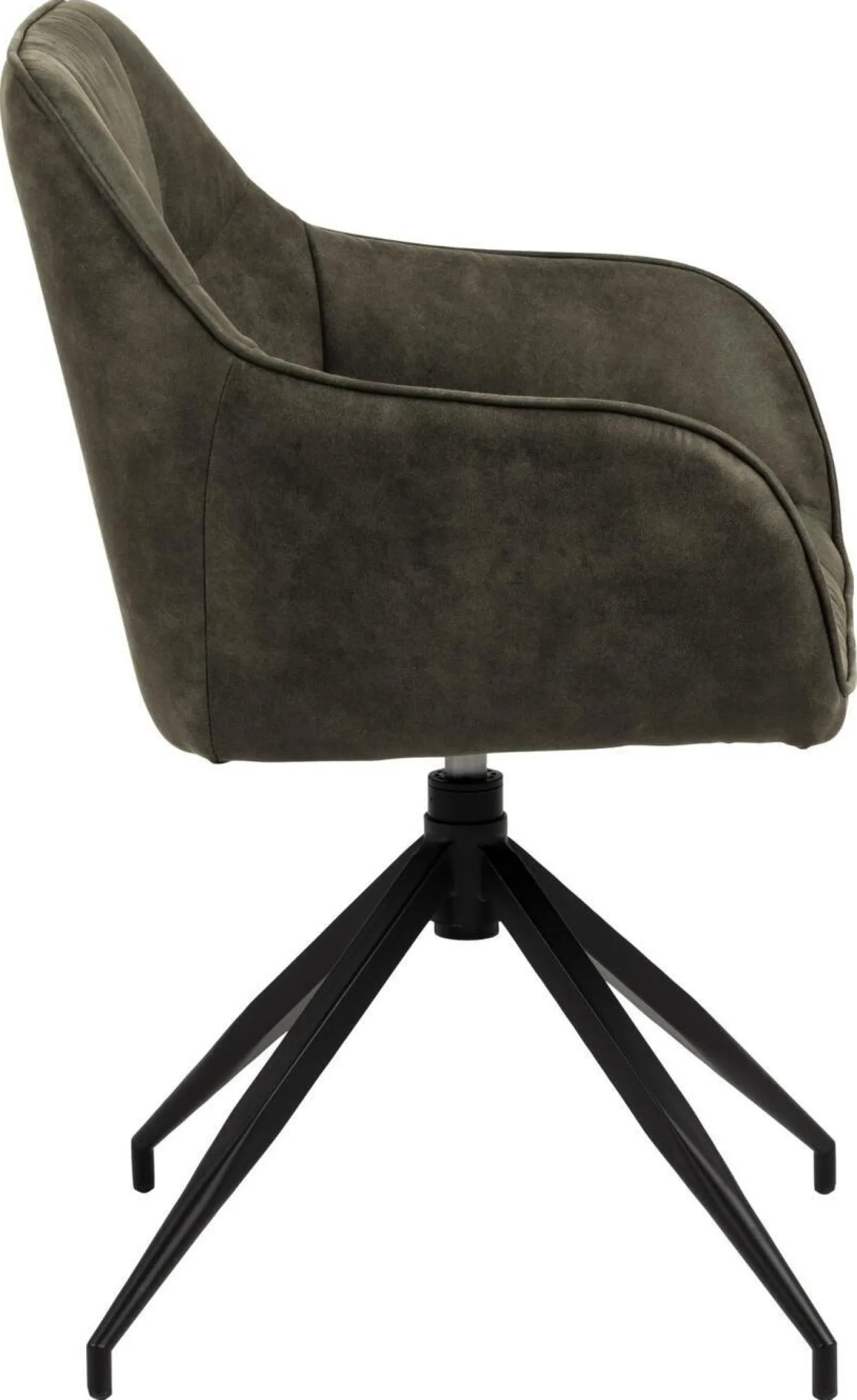 Eetkamerstoel Parma Met Armleuning Olijfgroen - Giga Living