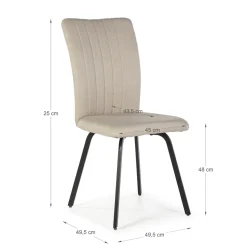 Eetkamerstoel Pretty Beige - Giga Meubel