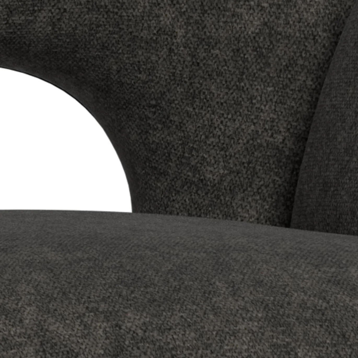 Eetkamerstoel Ravi Met Armleuning Apia Donkergrijs Set van 2 - Giga Living