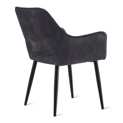 Eetkamerstoel Ray Velvet Antraciet - Giga Meubel