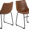 Eetkamerstoel Regina PU-Leer Bruin - Giga Living