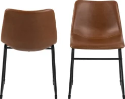 Eetkamerstoel Regina PU-Leer Bruin - Giga Living