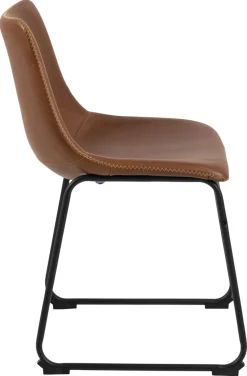 Eetkamerstoel Regina PU-Leer Bruin - Giga Living
