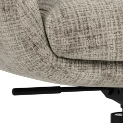 Eetkamerstoel Riley Met Armleuning Juto Grijs Zwart Set van 2 - Giga Living