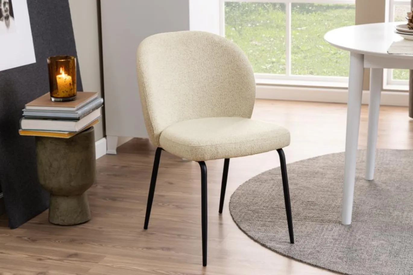 Eetkamerstoel Santiago Cream - Giga Living