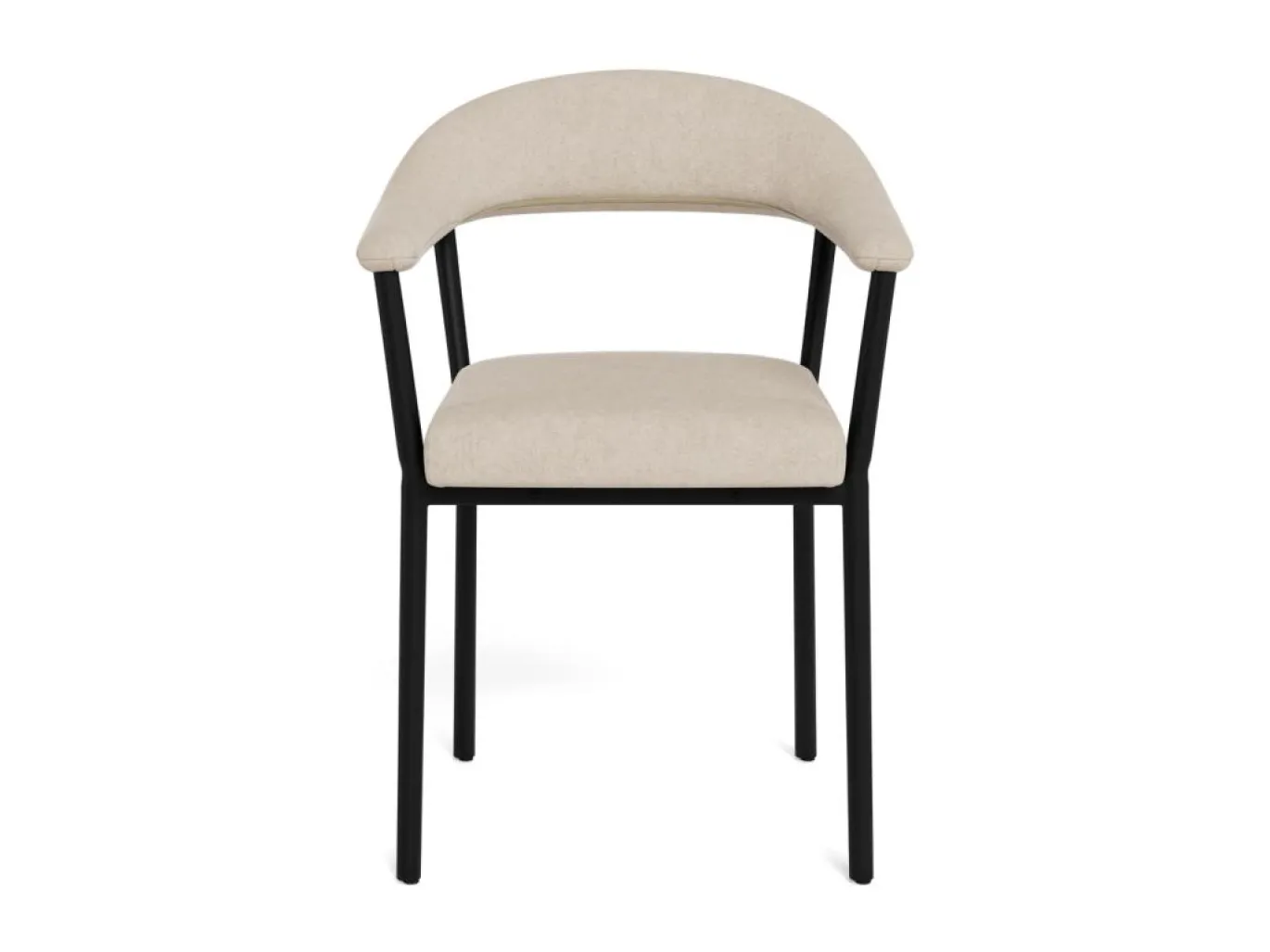 Eetkamerstoel Sienna Met Armleuning Apia Zand Set van 2 - Giga Living