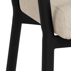 Eetkamerstoel Sienna Met Armleuning Apia Zand Set van 2 - Giga Living
