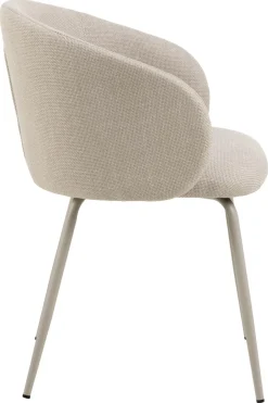 Eetkamerstoel Skive Met Armleuning Beige Basel - Giga Living