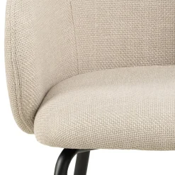 Eetkamerstoel Skive Met Armleuning Beige/Zwart Basel - Giga Living