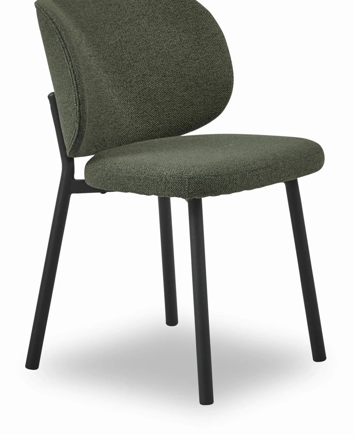 Eetkamerstoel Swan Forest Green Bouclé - Giga Living