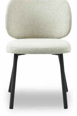 Eetkamerstoel Swan Off White Bouclé Semi-Kd - Giga Living