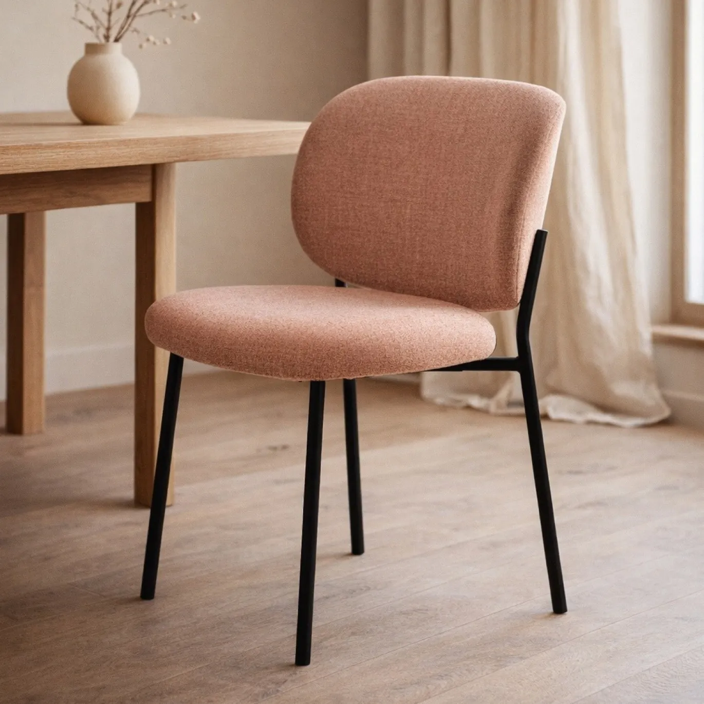 Eetkamerstoel Swan Roze - Giga Living