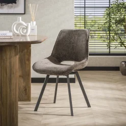 Eetkamerstoel Swivel Rich Taupe - Giga Meubel