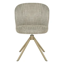Eetkamerstoel Teske Taupe Draaibaar - Giga Meubel