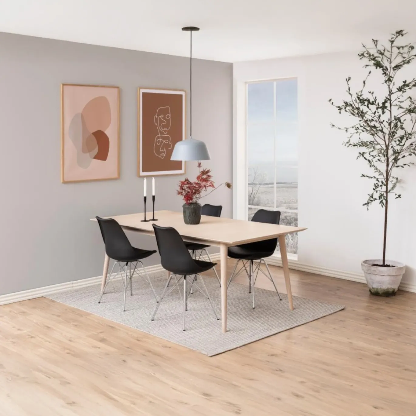 Eetkamerstoel Tiel Zwart Pu - Giga Living