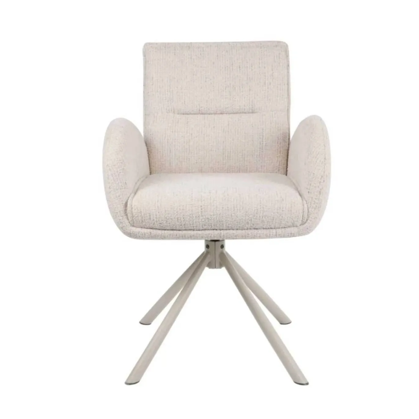 Eetkamerstoel Tina Beige Draaibaar - Giga Meubel