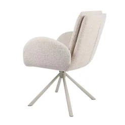 Eetkamerstoel Tina Beige Draaibaar - Giga Meubel