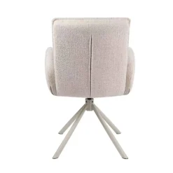 Eetkamerstoel Tina Beige Draaibaar - Giga Meubel