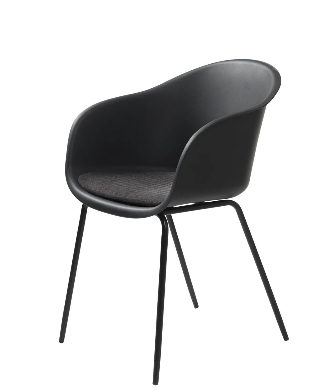 Eetkamerstoel Topley Met Armleuning Zwart - Giga Living