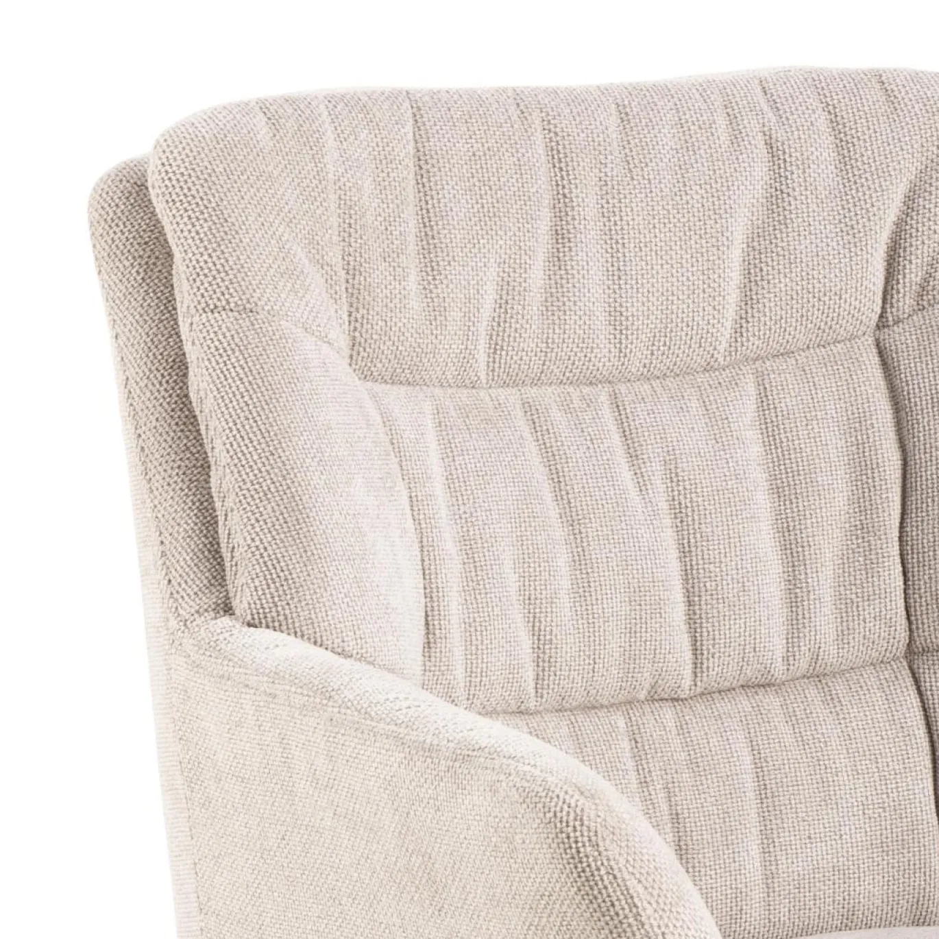 Eetkamerstoel Traska Met Armleuning Beige Caso - Giga Living