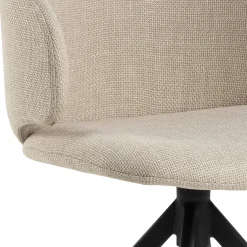 Eetkamerstoel Valerie Beige Draaibaar - Giga Living