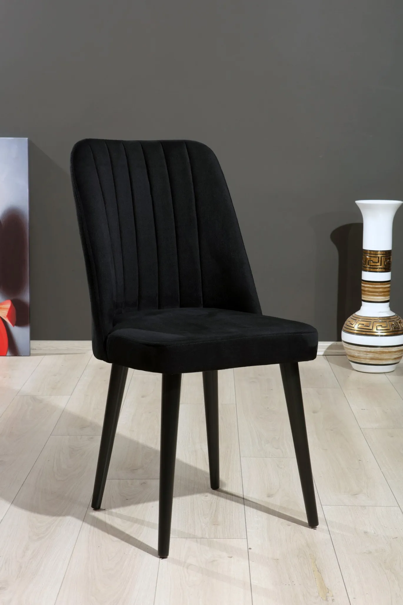 Eetkamerstoel Vega Zwart Set van 2