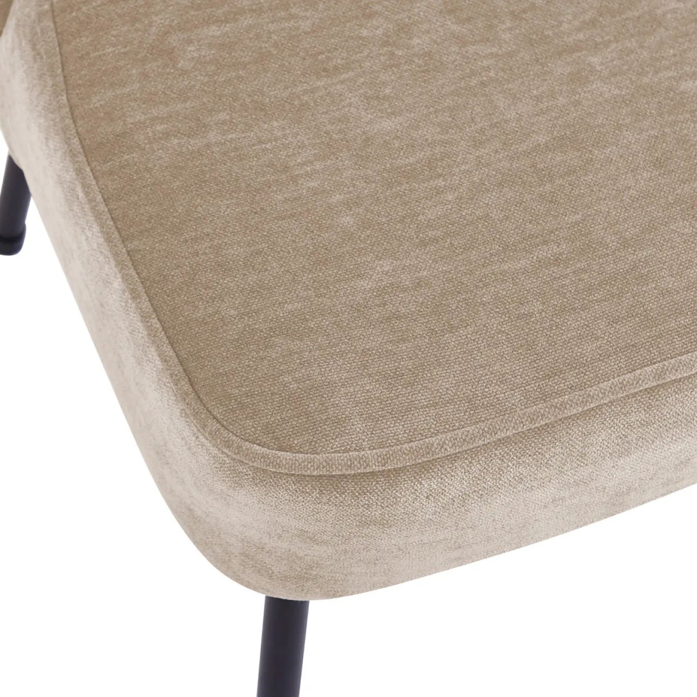 Eetkamerstoel Vero Velvet Taupe - Giga Meubel