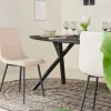 Eetkamerstoel Yerevan Bouclé Taupe - Giga Meubel
