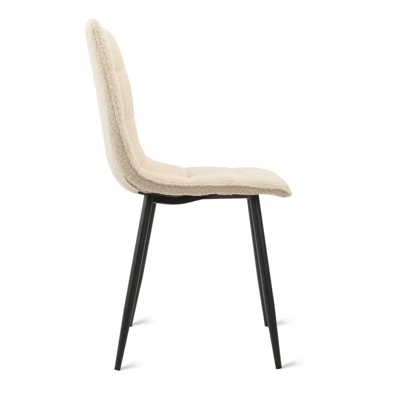 Eetkamerstoel Yerevan Bouclé Taupe - Giga Meubel