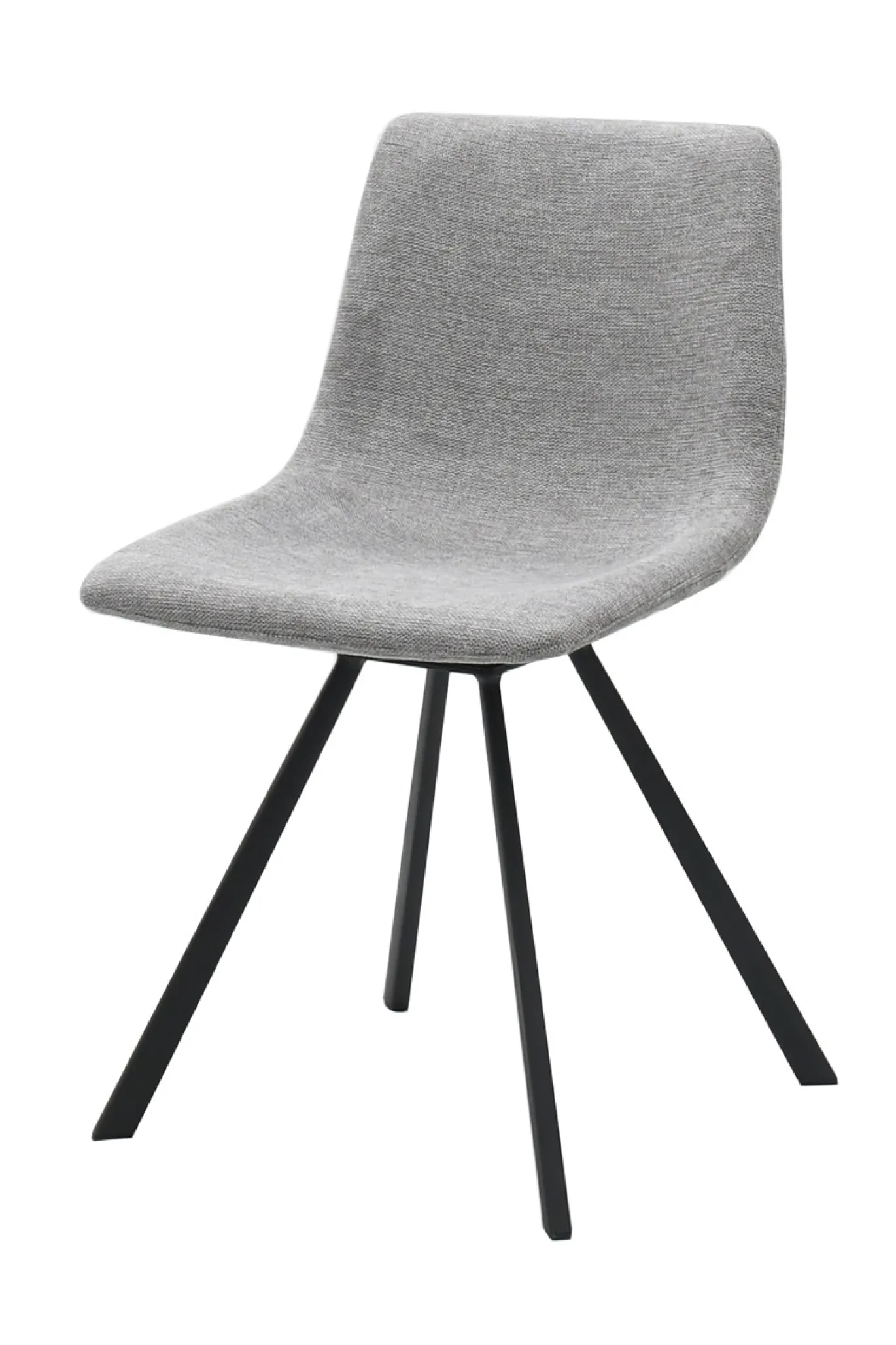 Eetkamerstoel Yukon Lichtgrijs/Zwart Swivel - Giga Living