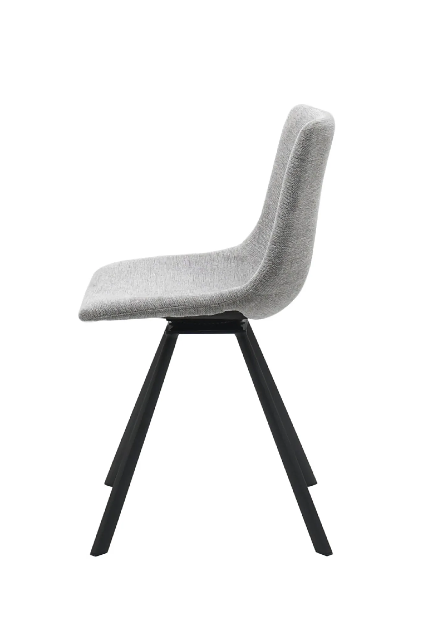 Eetkamerstoel Yukon Lichtgrijs/Zwart Swivel - Giga Living