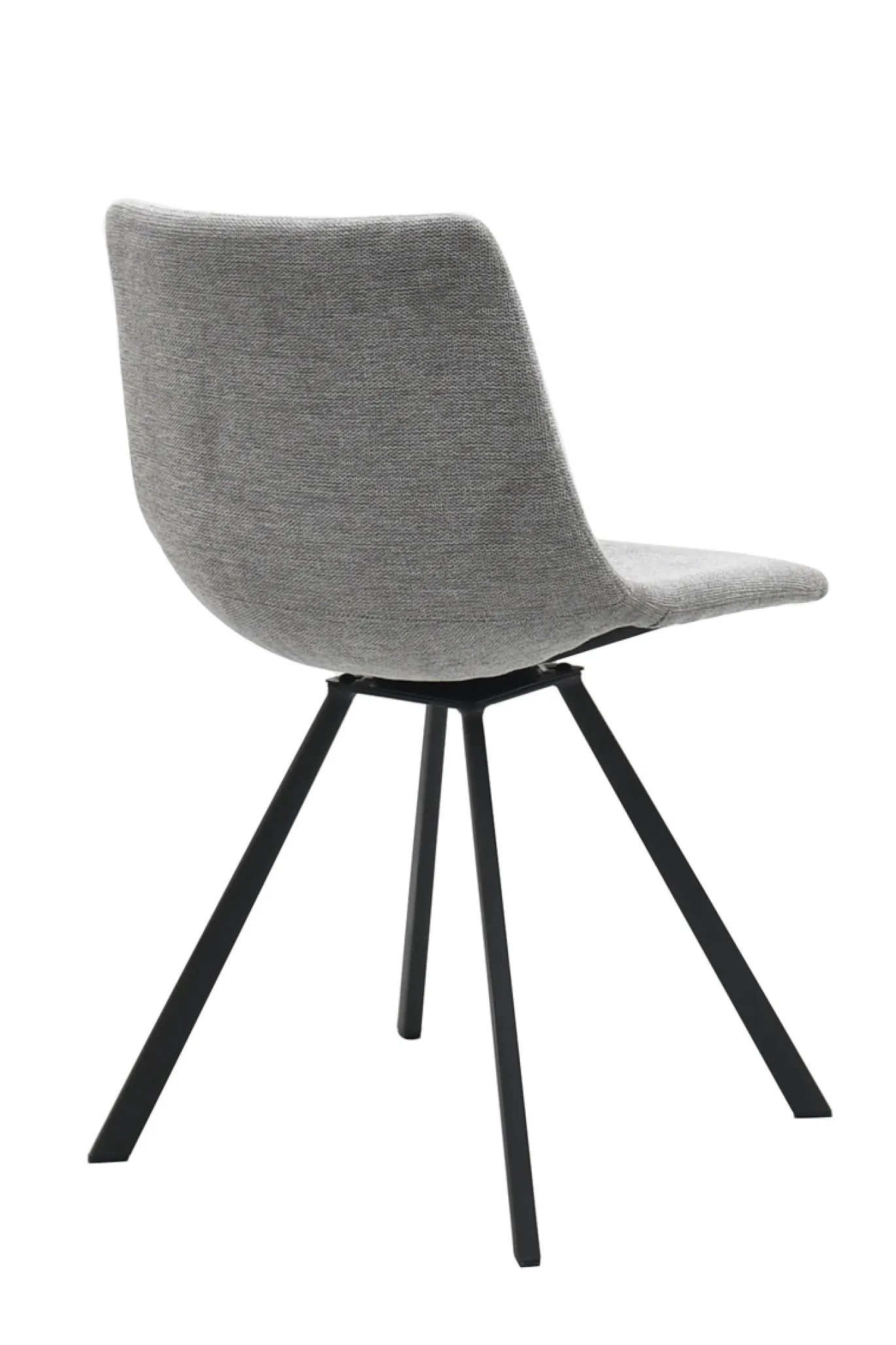 Eetkamerstoel Yukon Lichtgrijs/Zwart Swivel - Giga Living