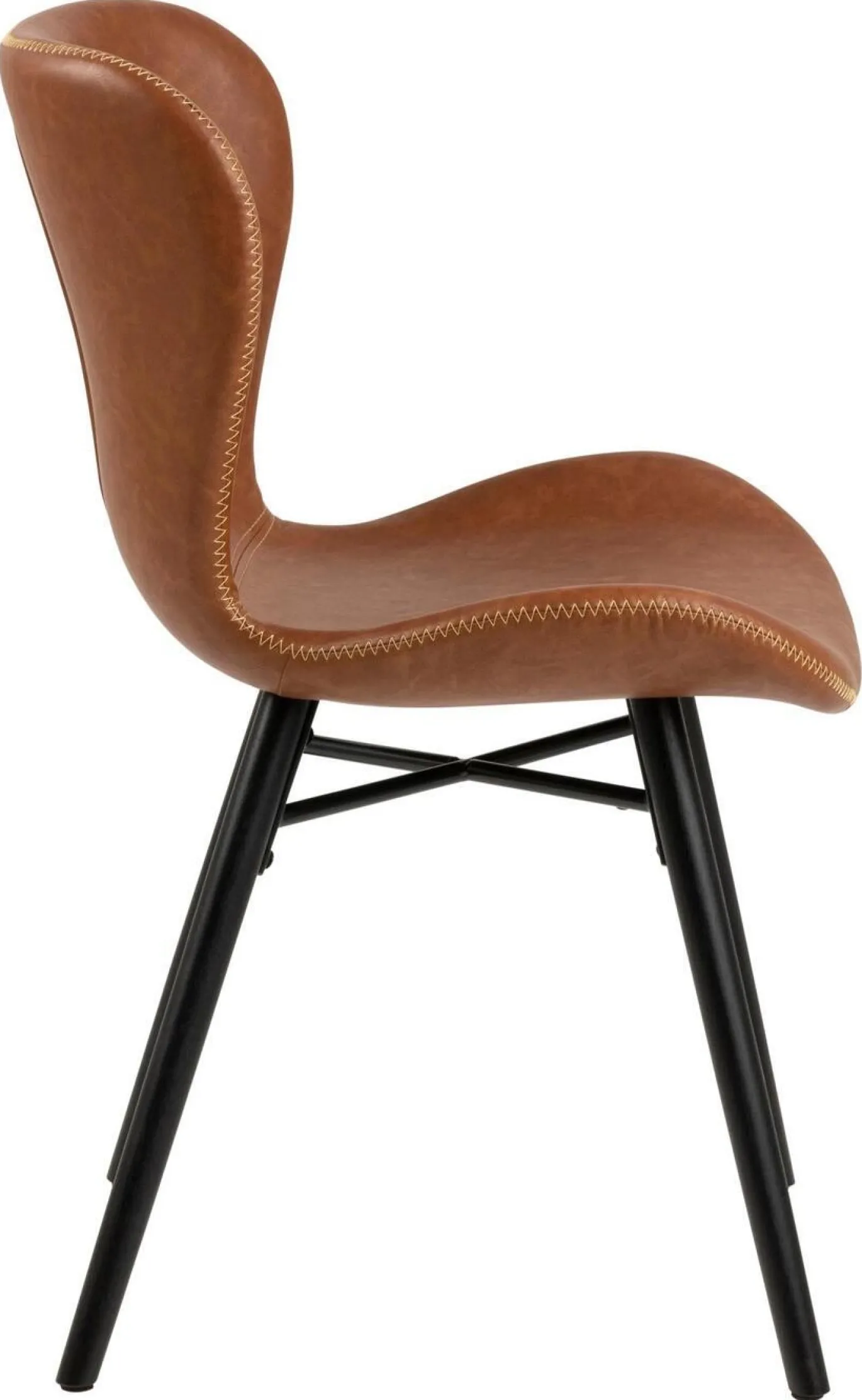 Eetkamerstoel Zaria -A1 leather look Bruin - Giga Living