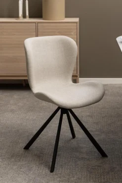 Eetkamerstoel Zaria Basel Beige Draaibaar - Giga Living