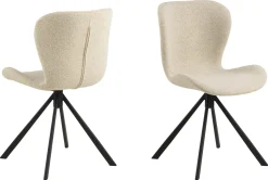 Eetkamerstoel Zaria Beige Draaibaar - Giga Living